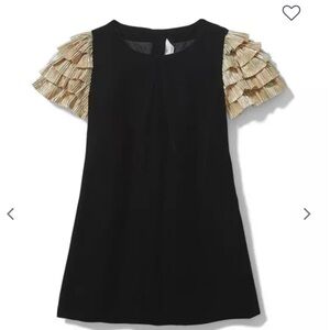 Janie & Jack X Rachel Zoe Black Velvet Party Dress, sz 5, EUC